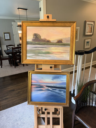 Blush Evening Marsh, Oil on Canvas - Available in Gallery