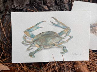 Blue Crab Watercolor