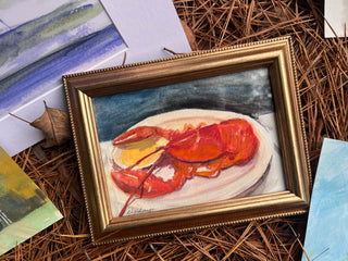 Lobster, watercolor on paper