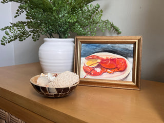 Lobster, watercolor on paper