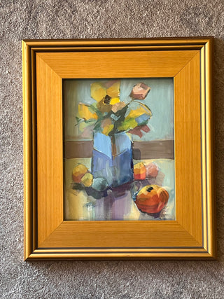 Fruit and Flowers, Gouache on Paper