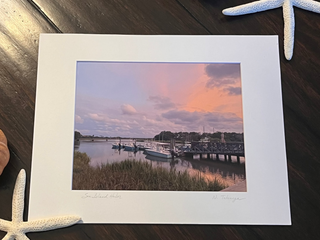 Sea Island Harbor Sunset