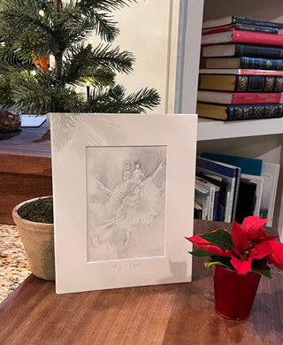 Study in Degas, matted print