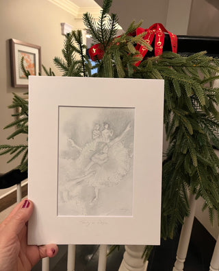 Study in Degas, matted print