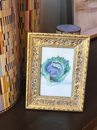 Cabbage in gouache 4x6