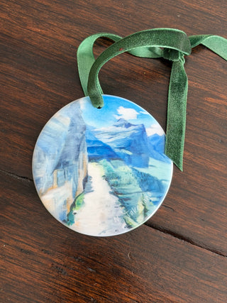 Glacier National Park, Highline Trail, Ceramic ornament
