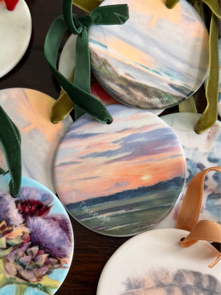 Anticipation - Sunrise Ceramic ornament