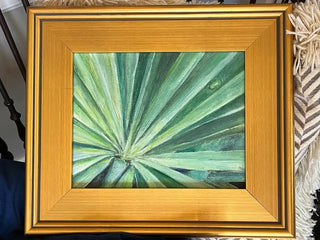 Tropical Palm original oil on canvas 8x10