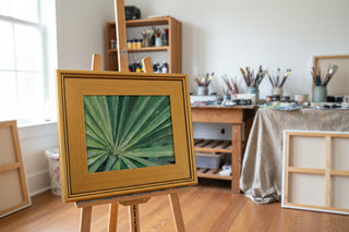 Tropical Palm original oil on canvas 8x10